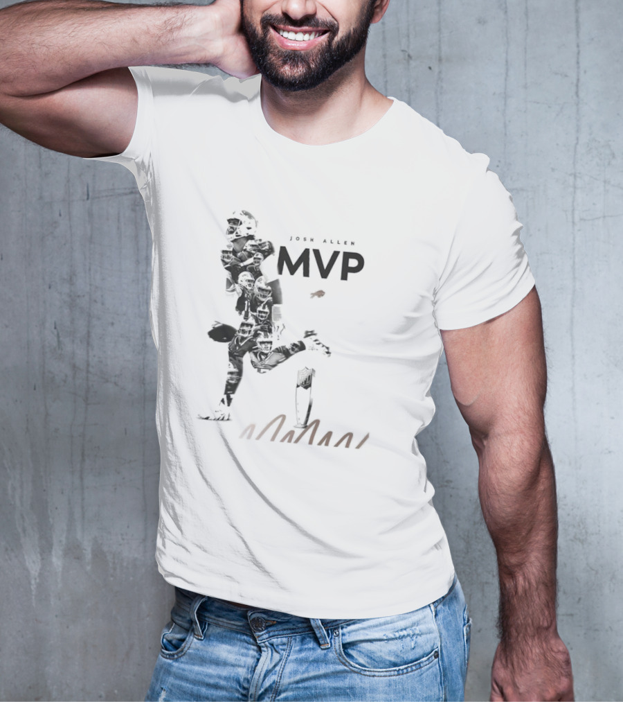 Josh Allen Buffalo Bills MVP Honors Iconic Running Pose T-Shirt
