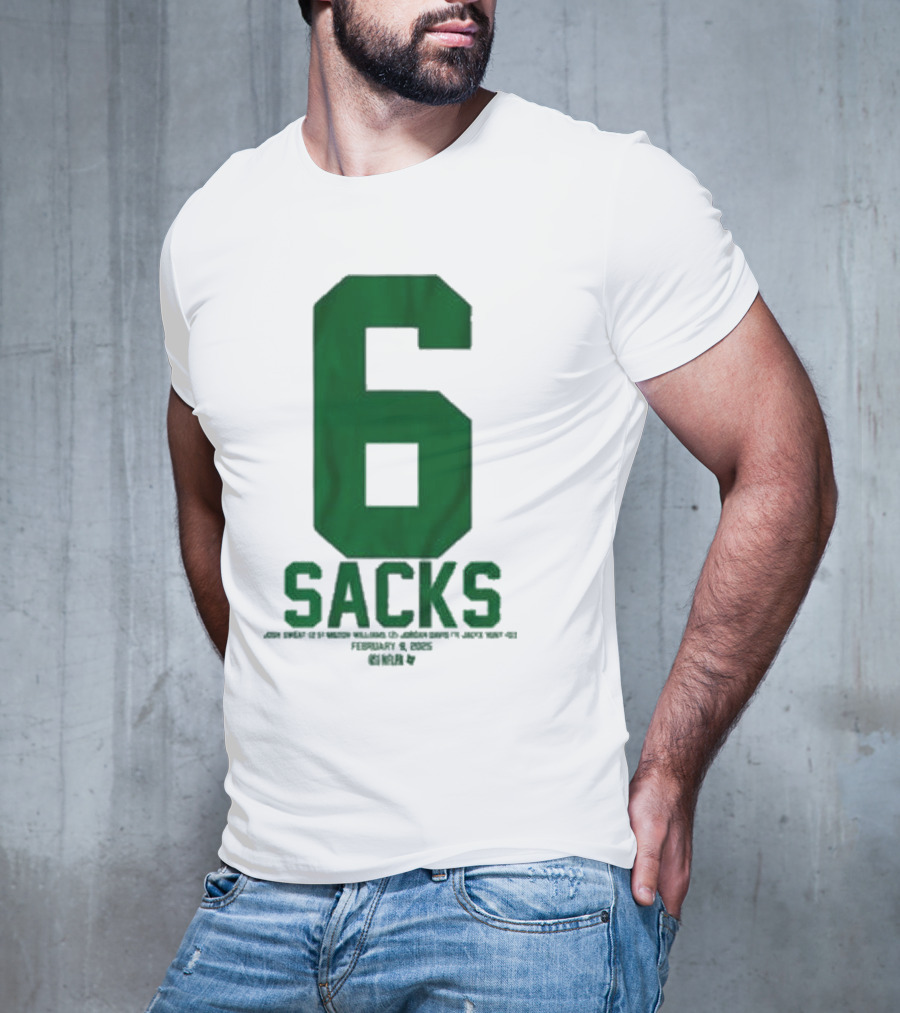 Josh Sweat Milton Williams Jordan Davis Jalyx Hunt 6 Sacks T-Shirt