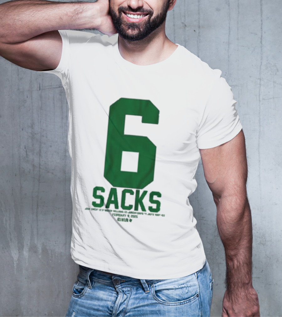 Josh Sweat Milton Williams Jordan Davis Jalyx Hunt 6 Sacks T-Shirt
