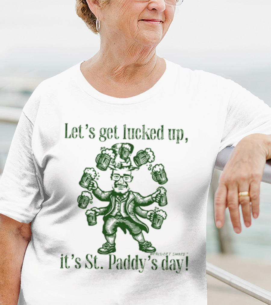 Joshua Block World Of Let’s Get Lucked Up St. Paddy’s Day T-Shirt