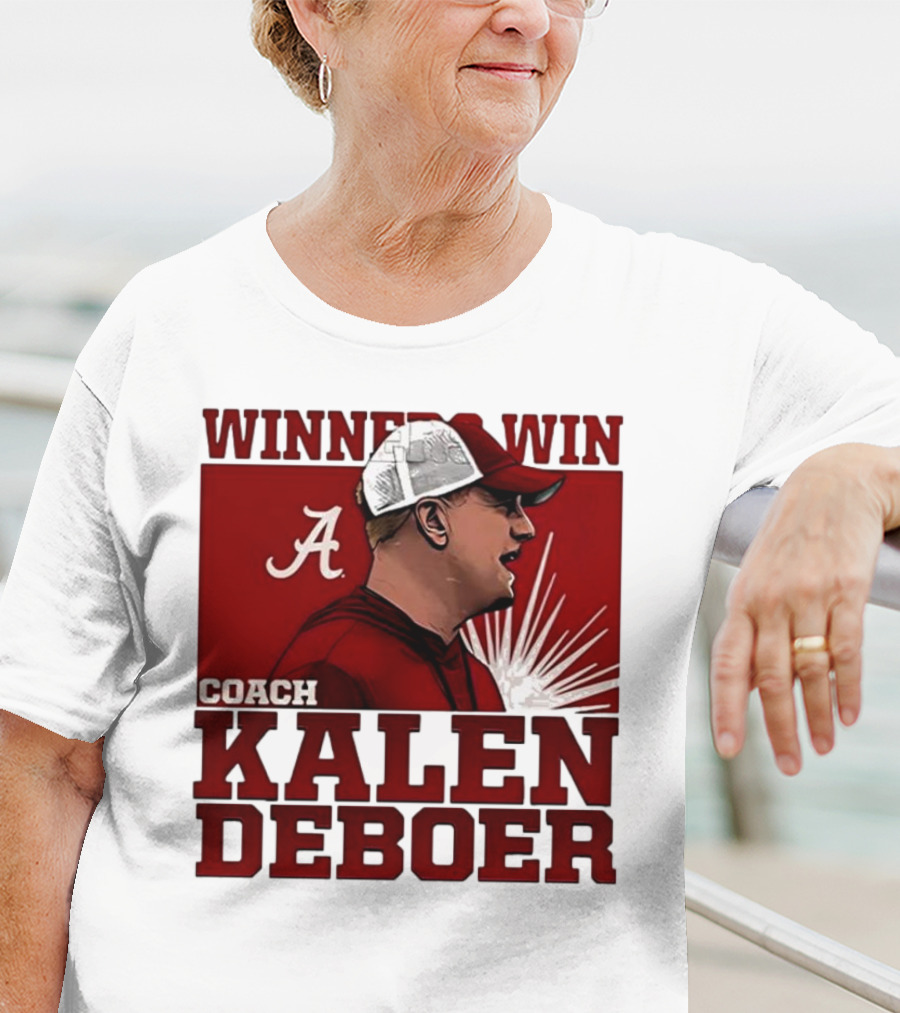 Winner Win Coach Kalen DeBoer Alabama T-Shirt