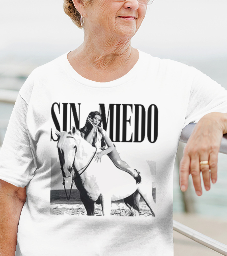 Kali Uchis Sin Miedo Equestrian Horseback Riding Vintage Style T-Shirt