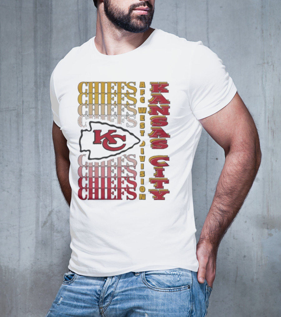 Kansas City Chiefs AFC West Division Kansas City Chiefs Logo KC Chiefs T-Shirt
