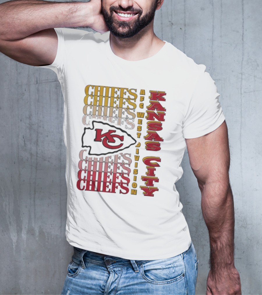 Kansas City Chiefs AFC West Division Kansas City Chiefs Logo KC Chiefs T-Shirt