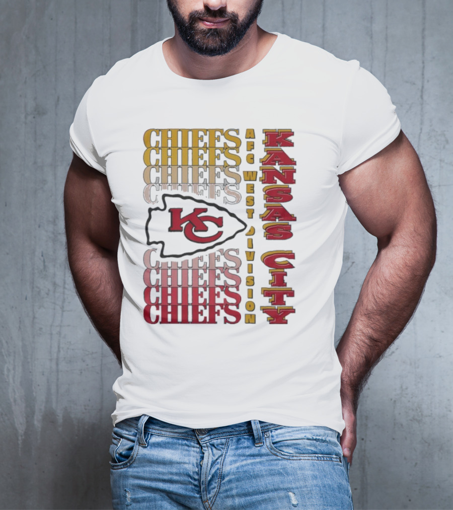Kansas City Chiefs AFC West Division Kansas City Chiefs Logo KC Chiefs T-Shirt