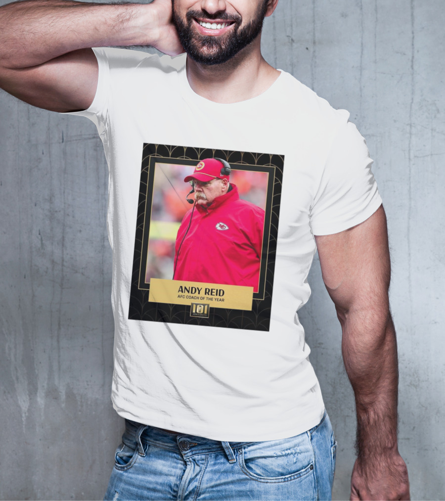 Kansas City Chiefs Andy Reid AFC Coach Of The Year 101 Awards T-Shirt