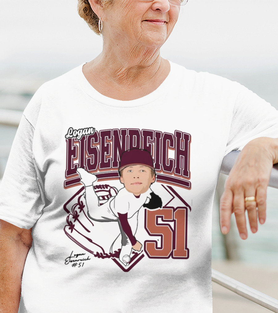 Eisenreich Baseball 51 Logan 2025 Sports Illustration T-Shirt