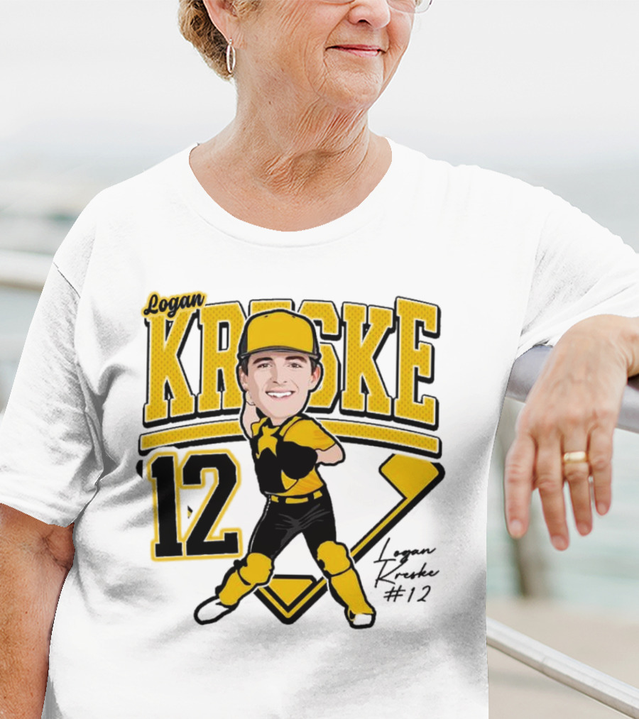 Logan Kreske Baseball 12 2025 Player Illustration T-Shirt
