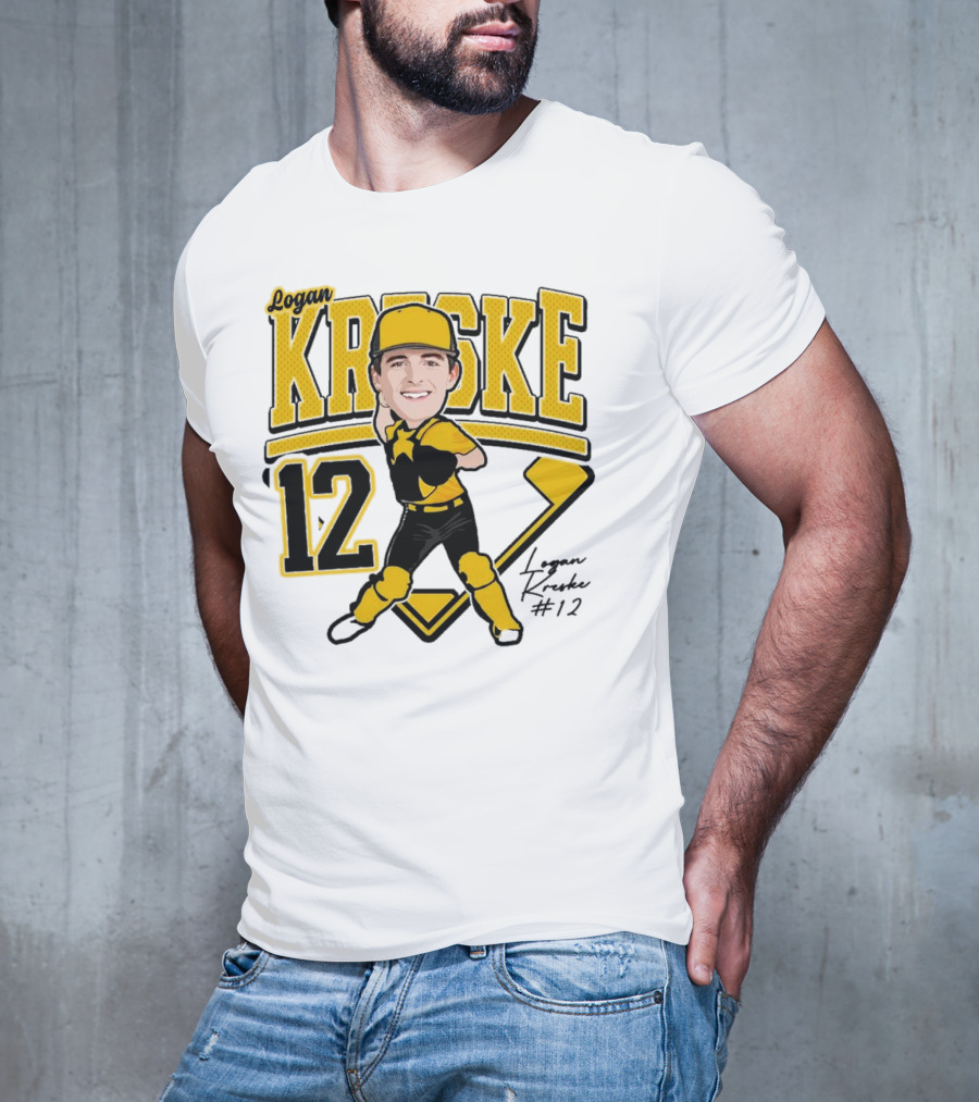 Logan Kreske Baseball 12 2025 Player Illustration T-Shirt