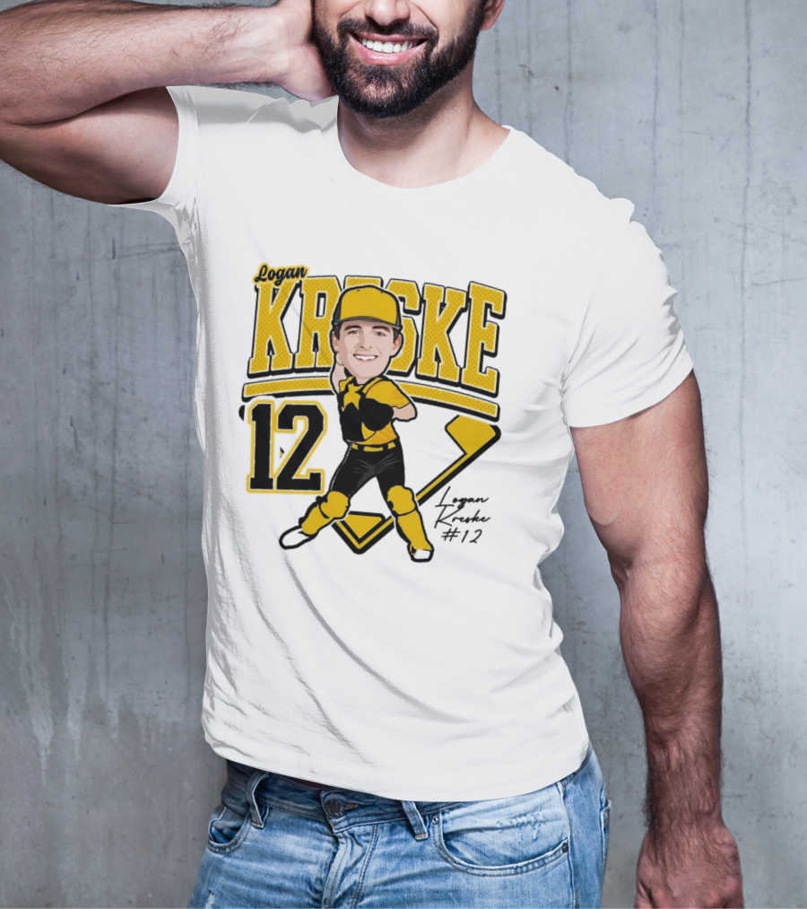Logan Kreske Baseball 12 2025 Player Illustration T-Shirt