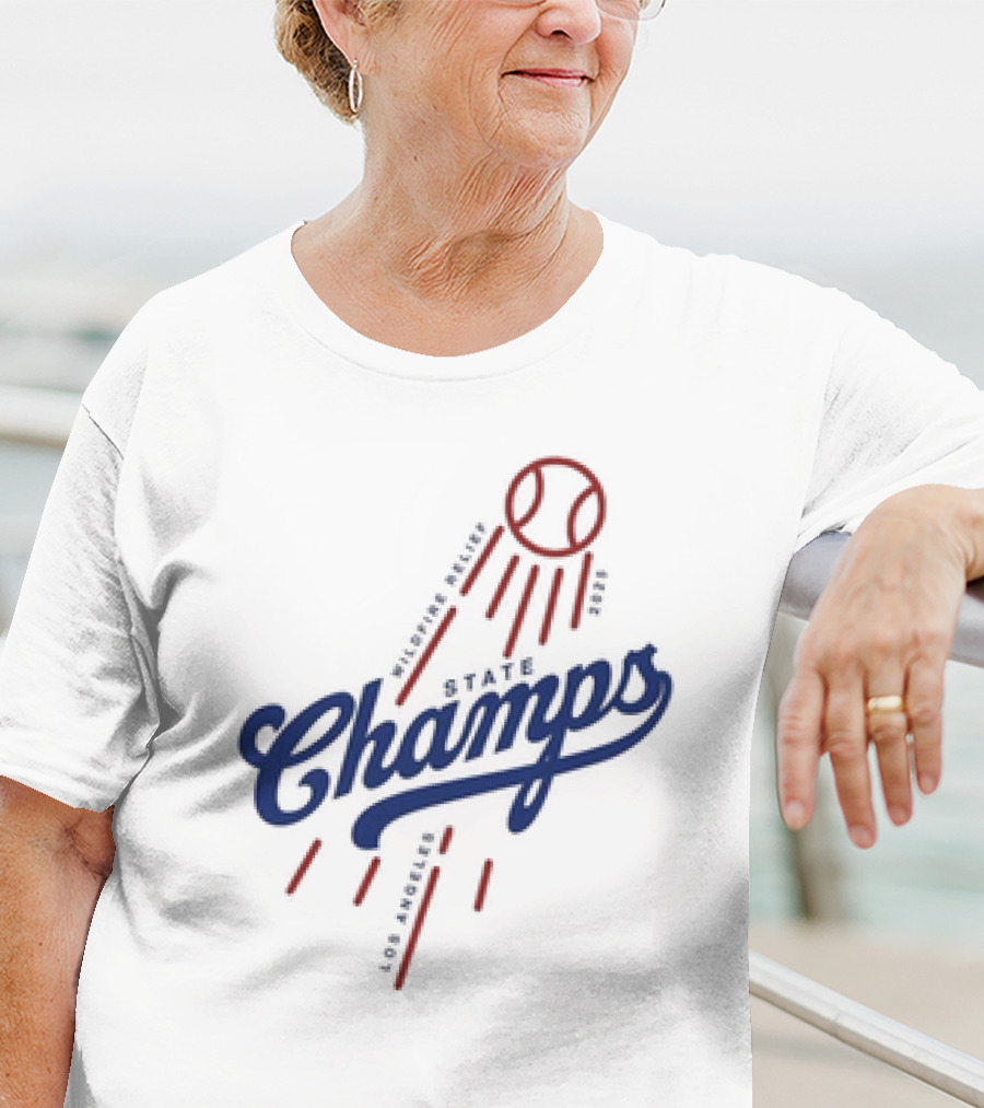Los Angeles State Champs Wildfire Relief Dodgers 2025 T-Shirt
