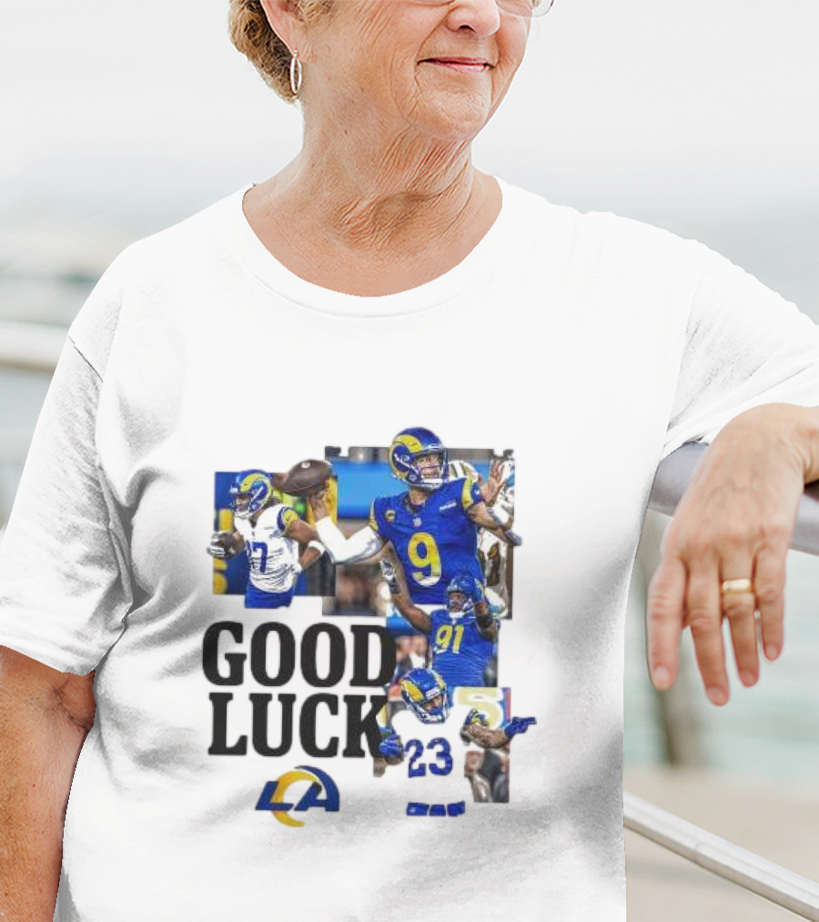 Los Angeles Rams Good Luck NFL Playoffs Est 1967 T-Shirt