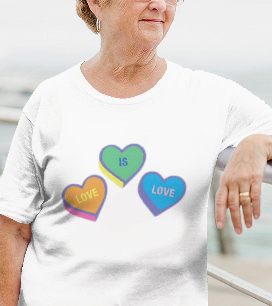 Love Is Love Colorful Hearts T-Shirt