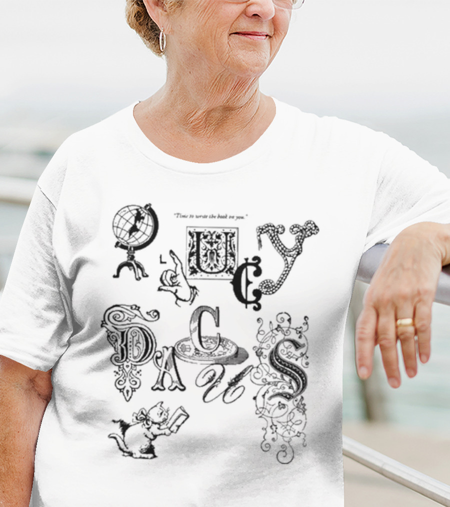 Lucy Dacus Write A Book On You 7-Inch Singles Characters T-Shirt