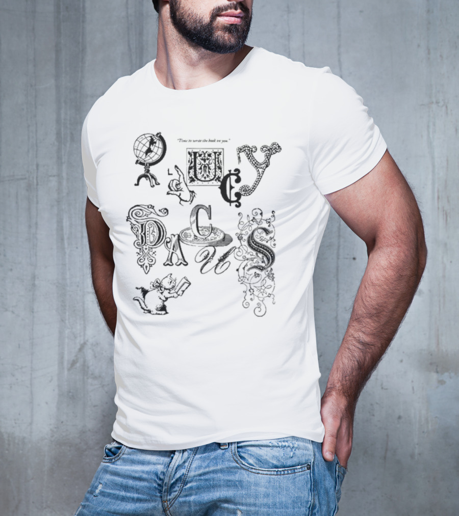 Lucy Dacus Write A Book On You 7-Inch Singles Characters T-Shirt