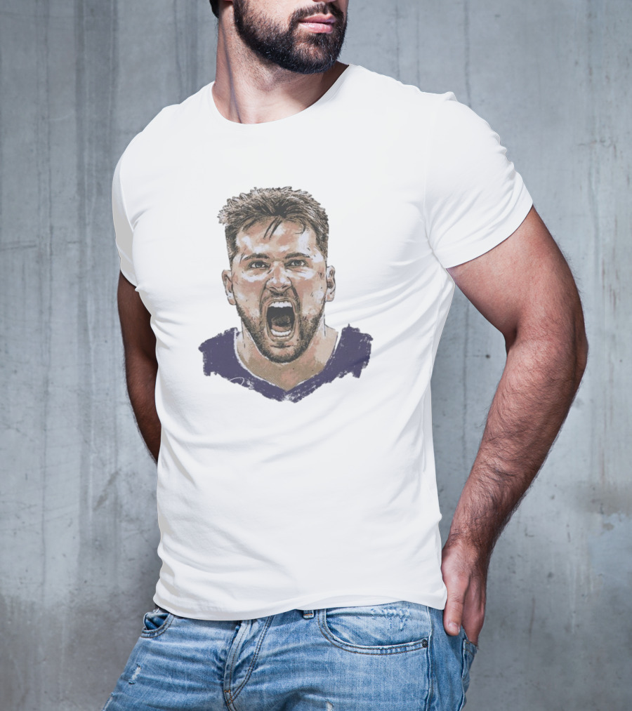 Luka Doncic Los Angeles Lakers Jersey Scream T-Shirt