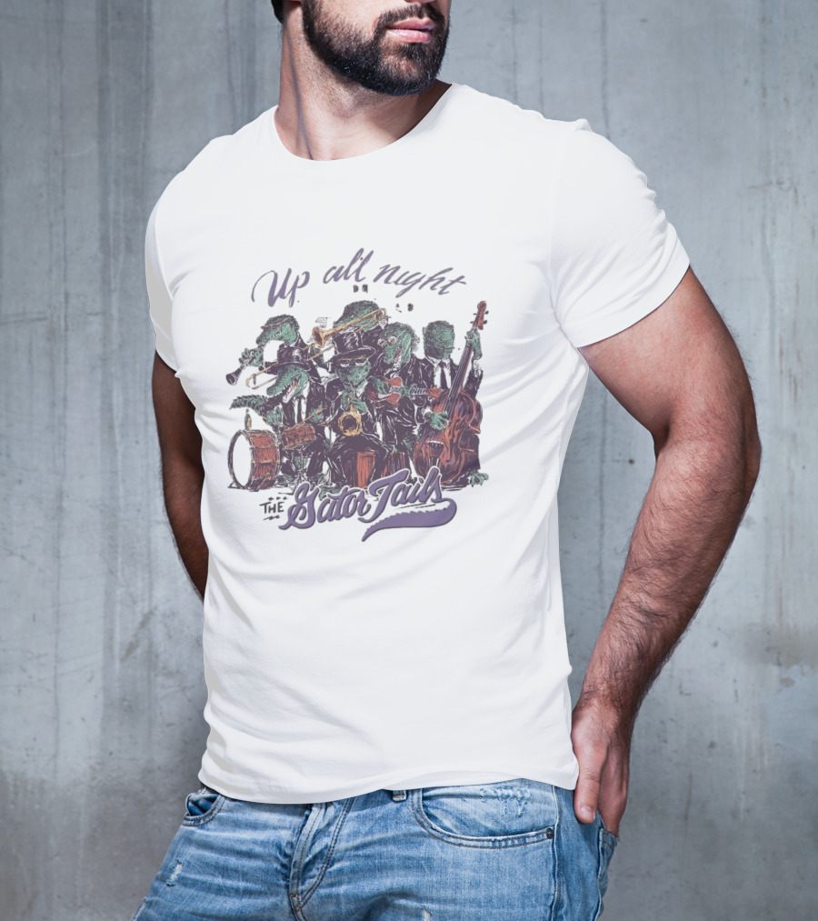 Up All Night With The Gator Jazz Band Mardi Gras T-Shirt