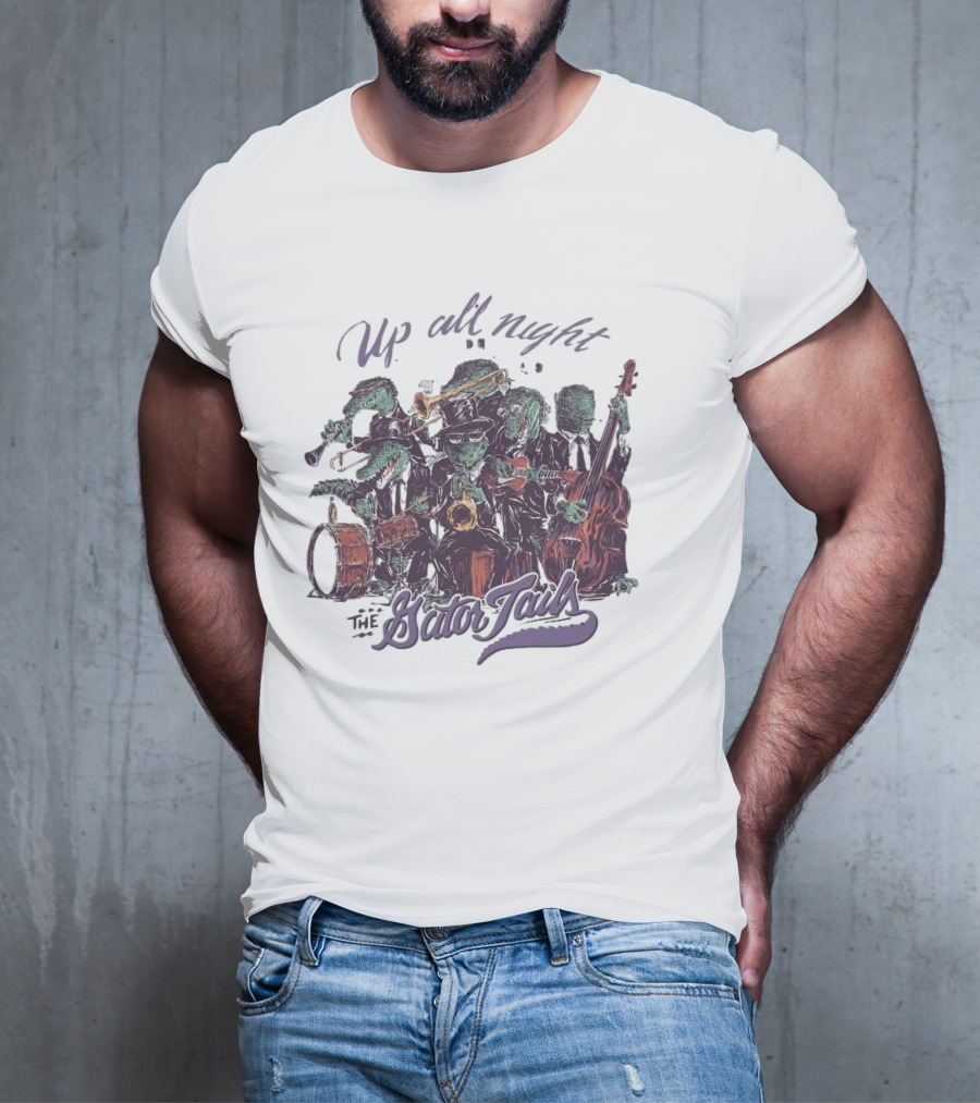 Up All Night With The Gator Jazz Band Mardi Gras T-Shirt