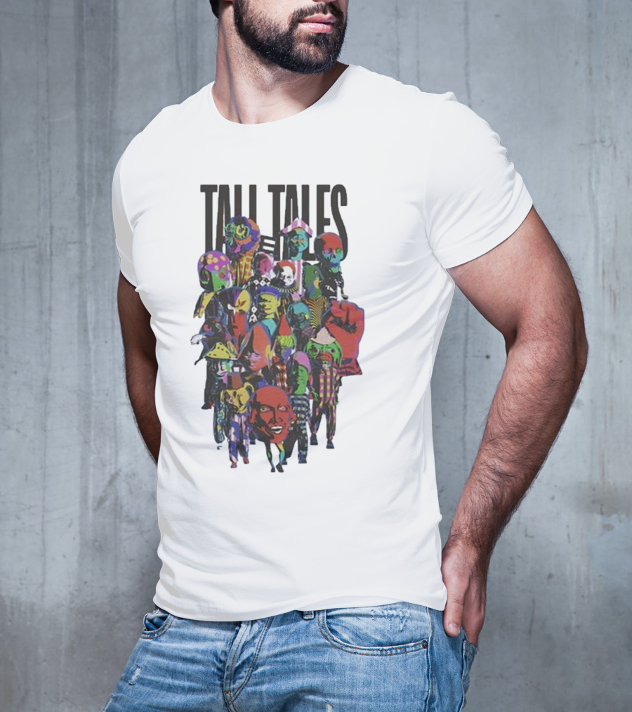 Mark Pritchard Tall Tales Colorful Parade Characters T-Shirt