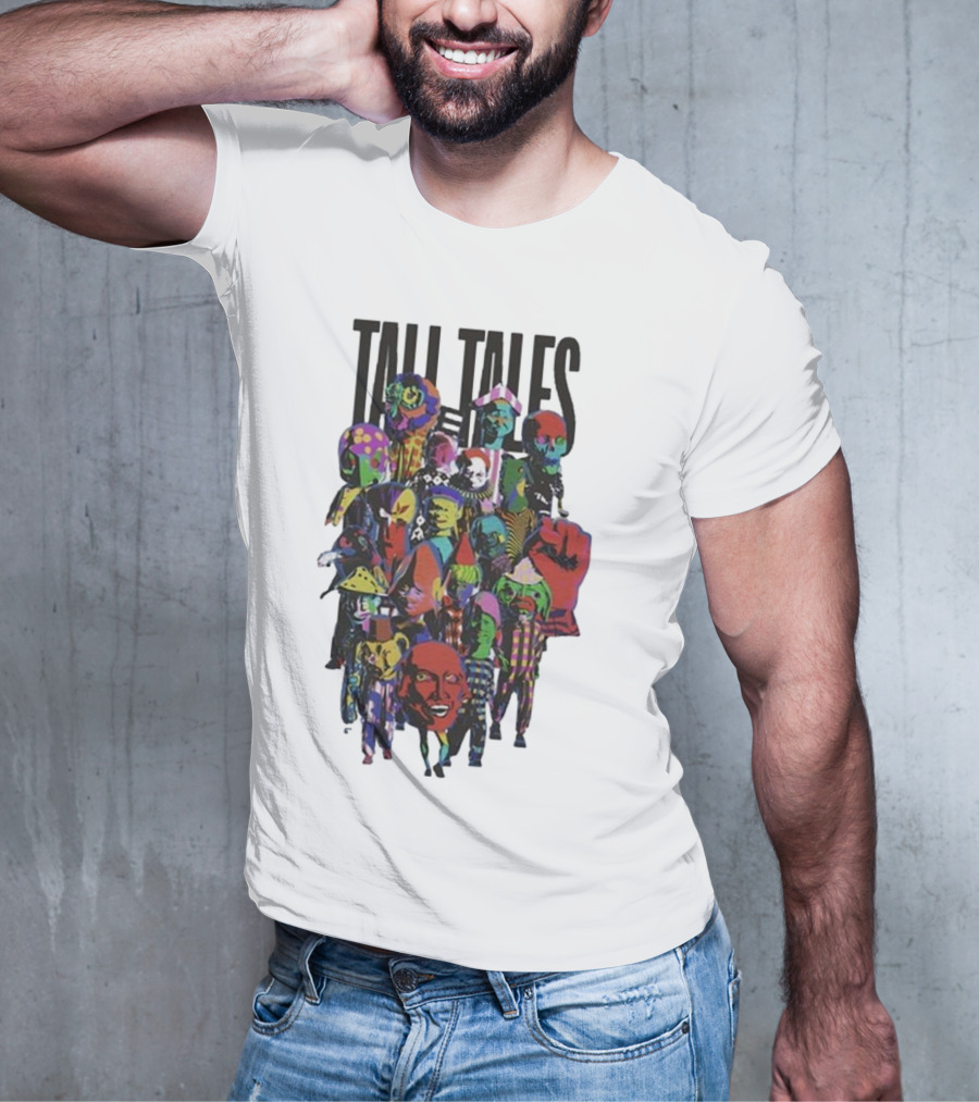Mark Pritchard Tall Tales Colorful Parade Characters T-Shirt