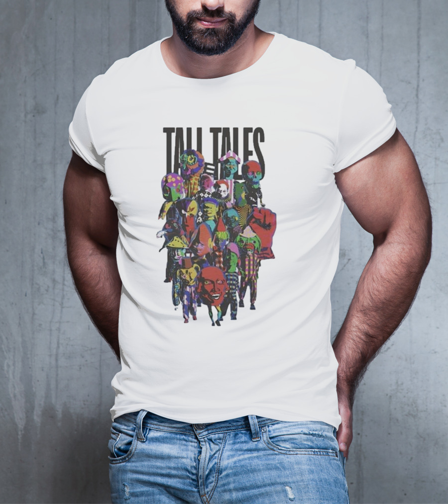 Mark Pritchard Tall Tales Colorful Parade Characters T-Shirt
