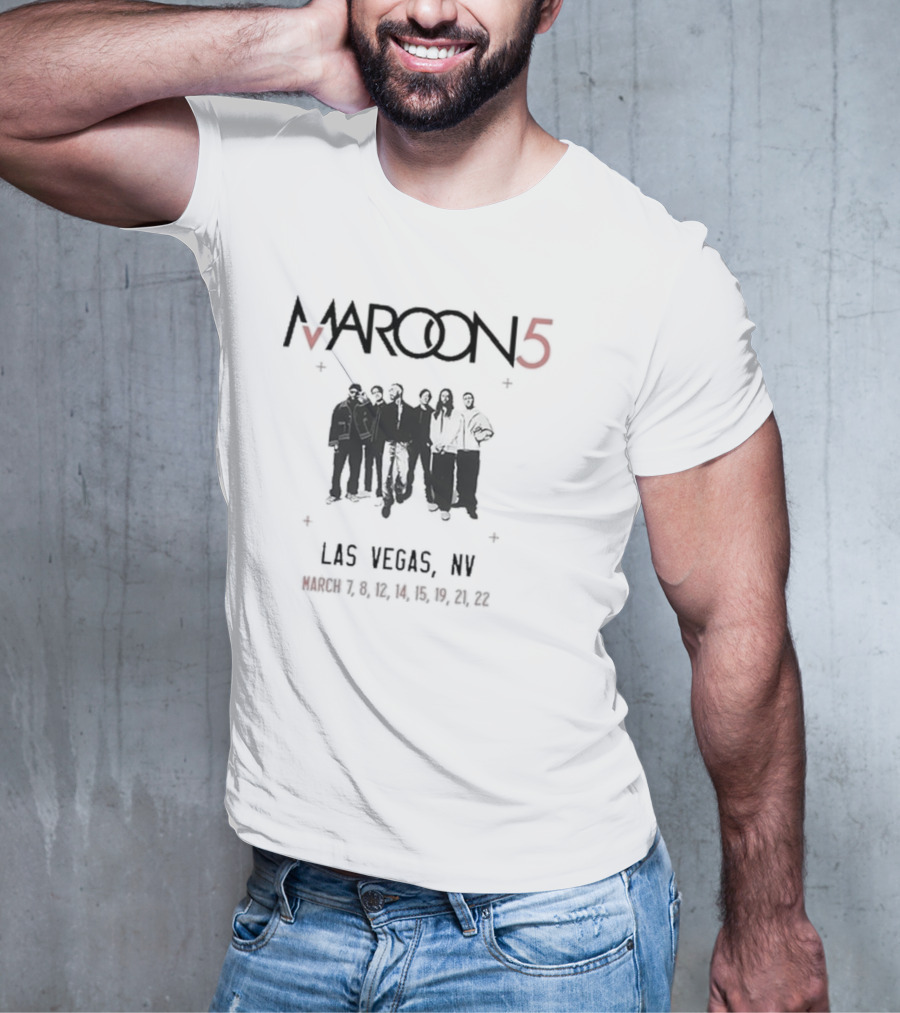 Maroon5 Las Vegas March 28-30 2025 T-Shirt