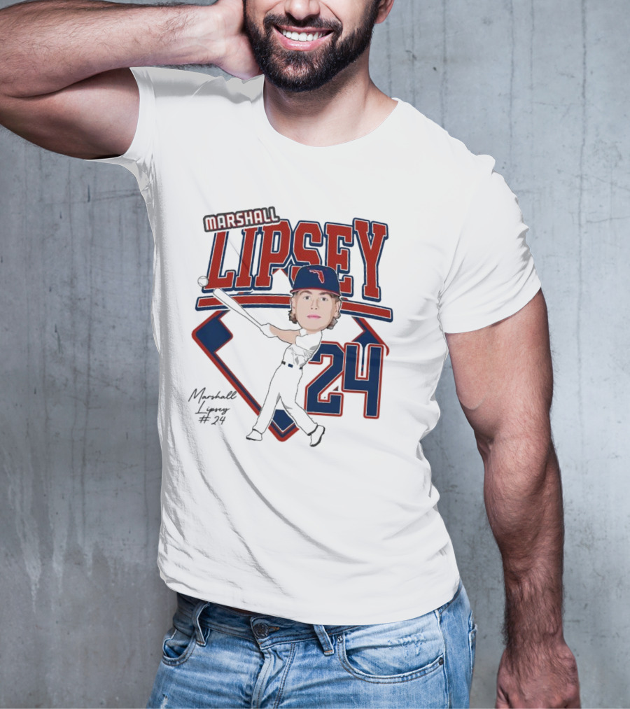 Marshall Lipsey 24 Baseball 2025 M. Reshold T-Shirt