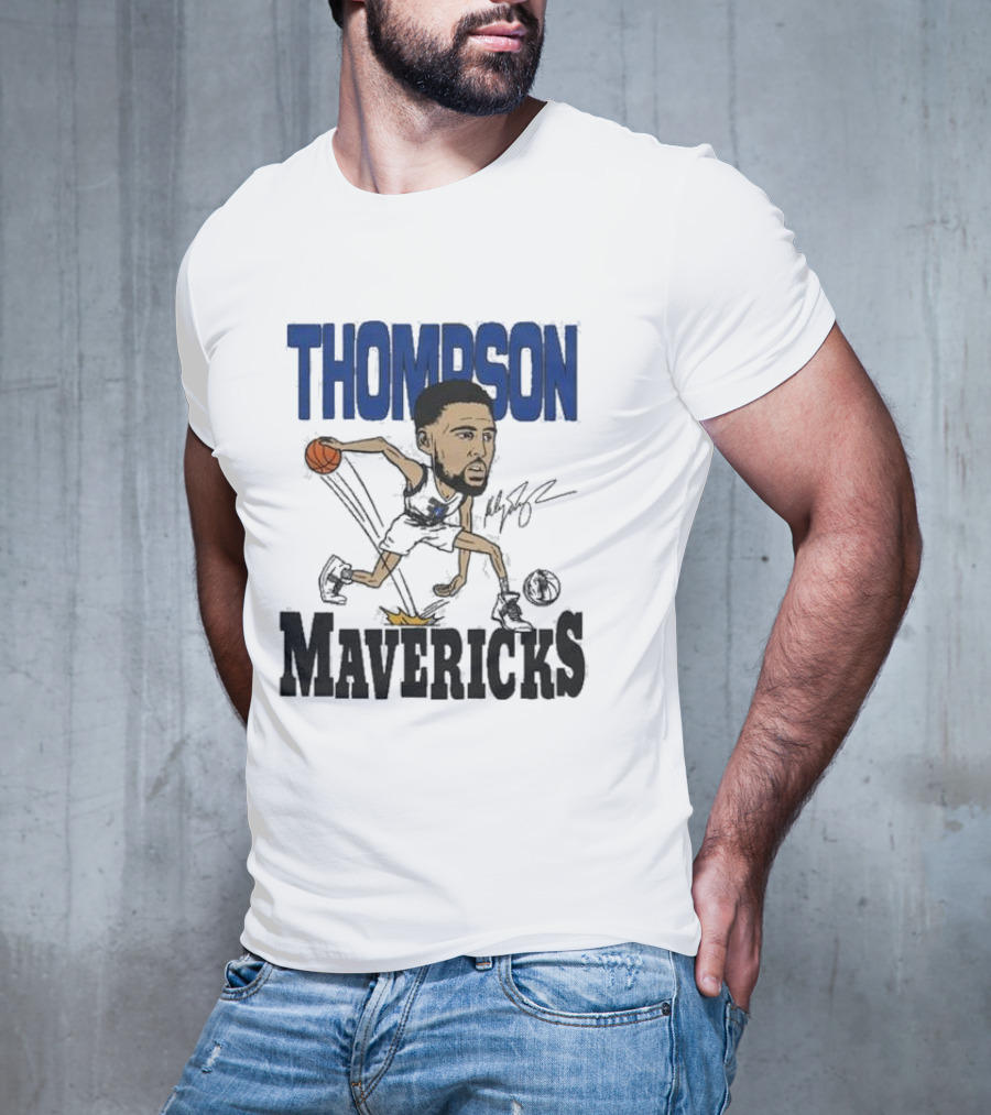 Klay Thompson Mavericks Basketball Caricature T-Shirt