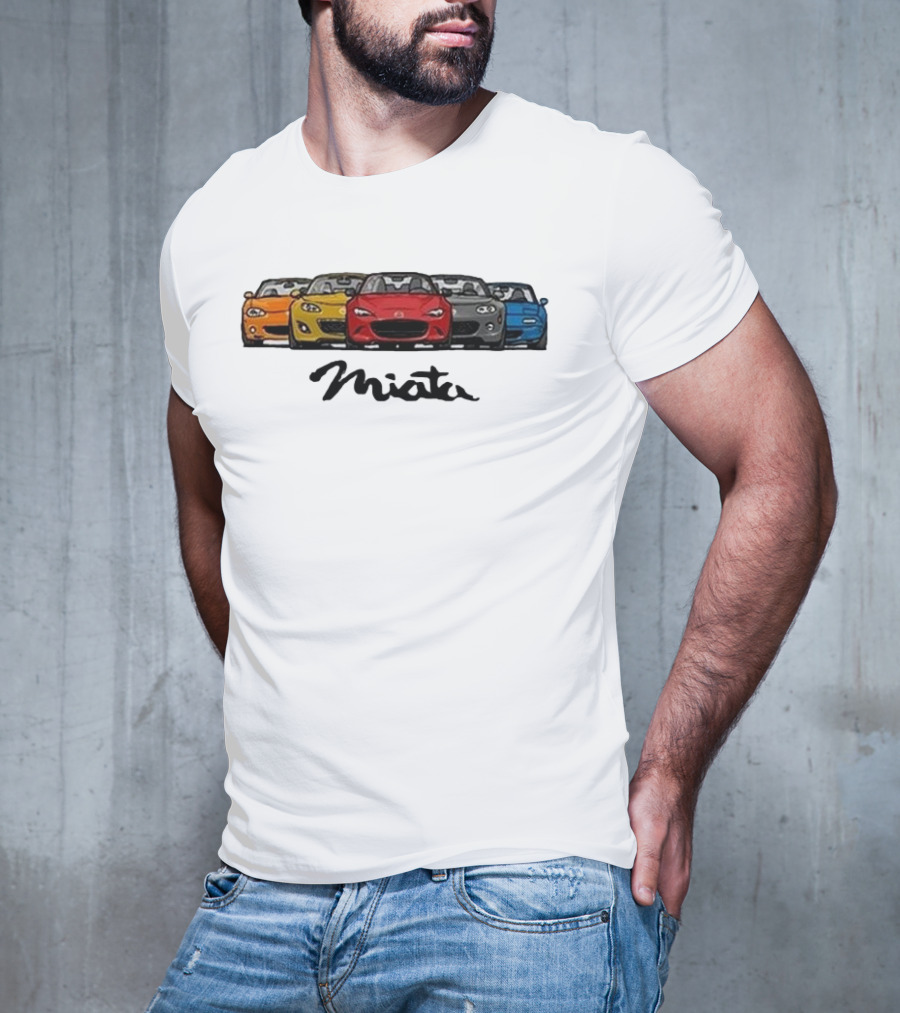 Mazda MX-5 Miata Generations Classic Lineup T-Shirt