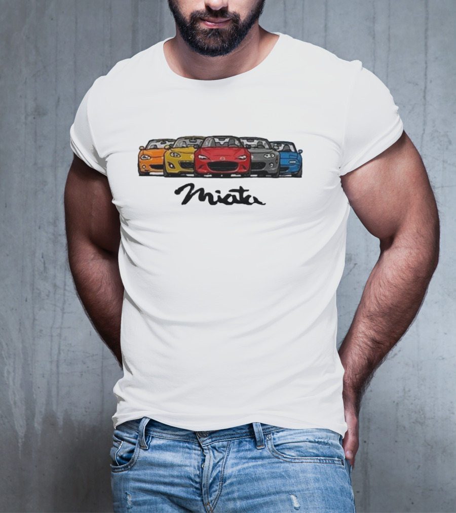 Mazda MX-5 Miata Generations Classic Lineup T-Shirt
