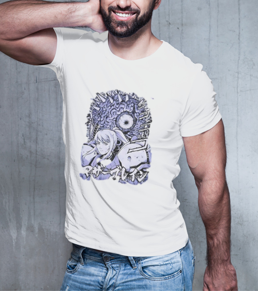 Metroid Mother Brain Samus Manga Style T-Shirt