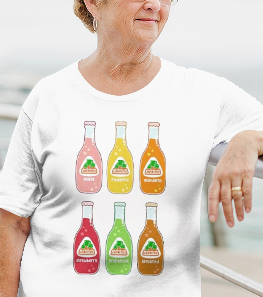 Jarritos Soda Bottle Guava Pineapple Mandarin Strawberry Grapefruit Tamarind T-Shirt