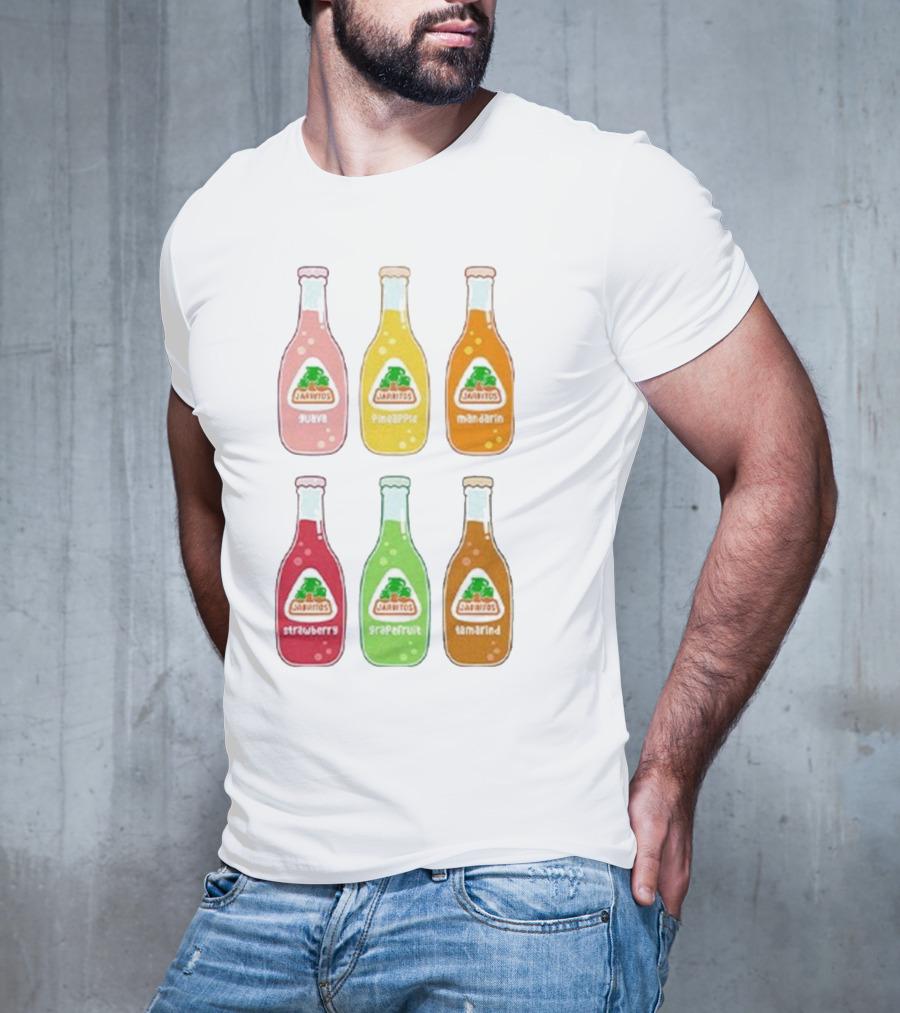 Jarritos Soda Bottle Guava Pineapple Mandarin Strawberry Grapefruit Tamarind T-Shirt