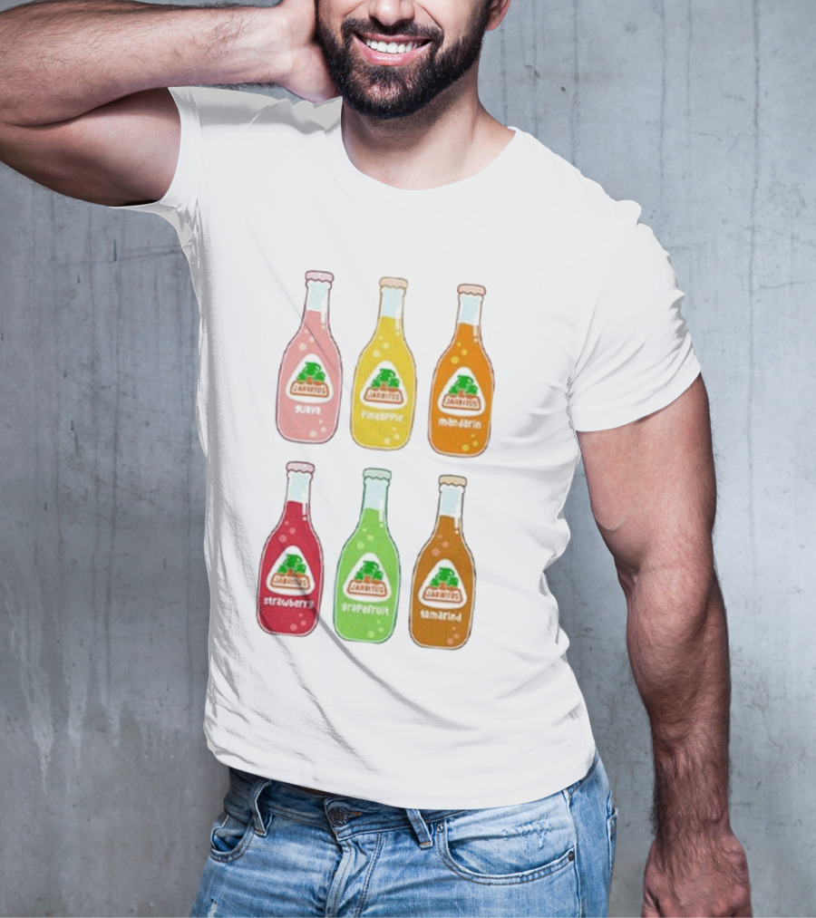 Jarritos Soda Bottle Guava Pineapple Mandarin Strawberry Grapefruit Tamarind T-Shirt