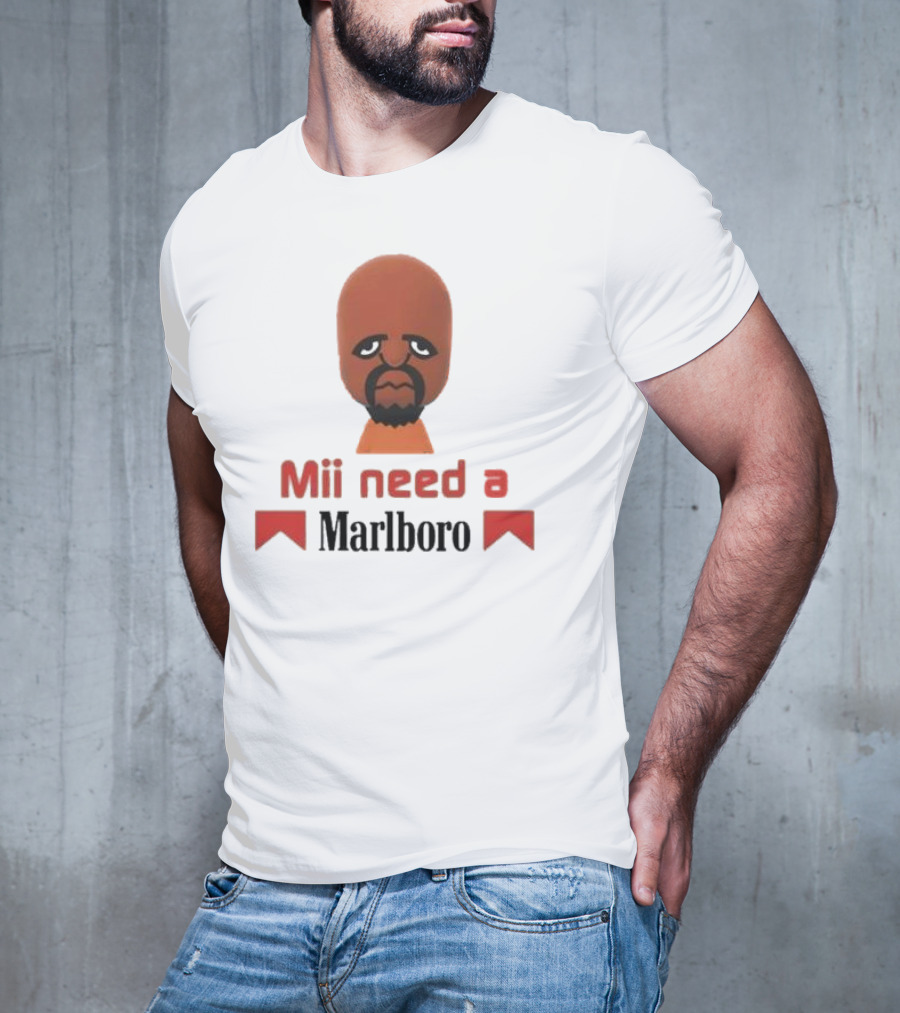 Mii Need A Marlboro Nintendo Parody T-Shirt