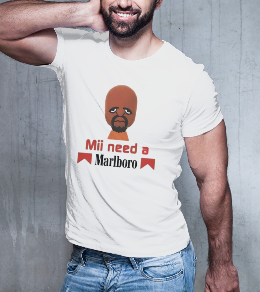 Mii Need A Marlboro Nintendo Parody T-Shirt