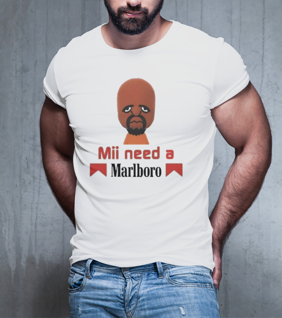 Mii Need A Marlboro Nintendo Parody T-Shirt