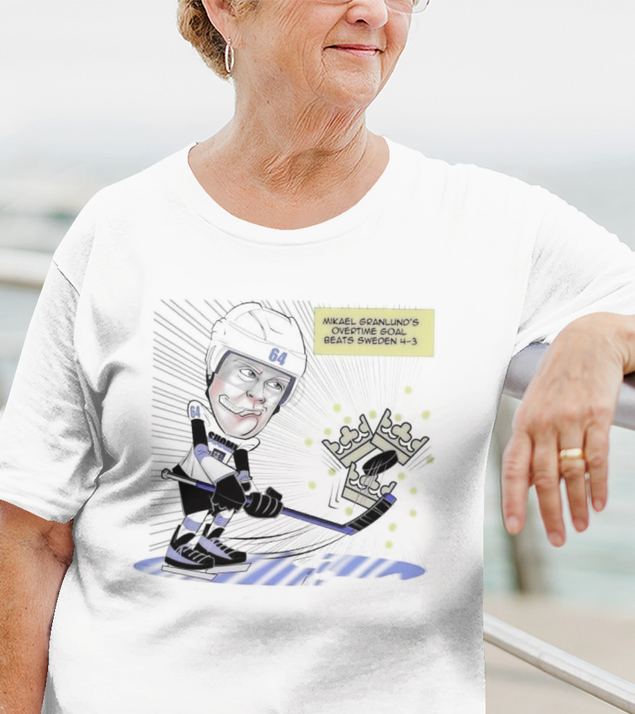 Mikael Granlund Overtime Goal Wins 4-3 Against Sweden With Hockey Crown Icon T-Shirt