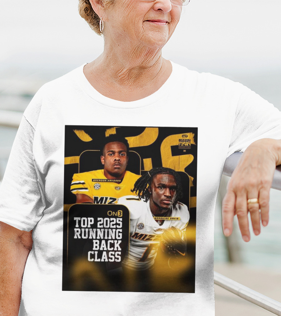 Missouri Football Top 2025 Running Back Class Brendon Haygood Marquise Davis SEC Mizzou T-Shirt