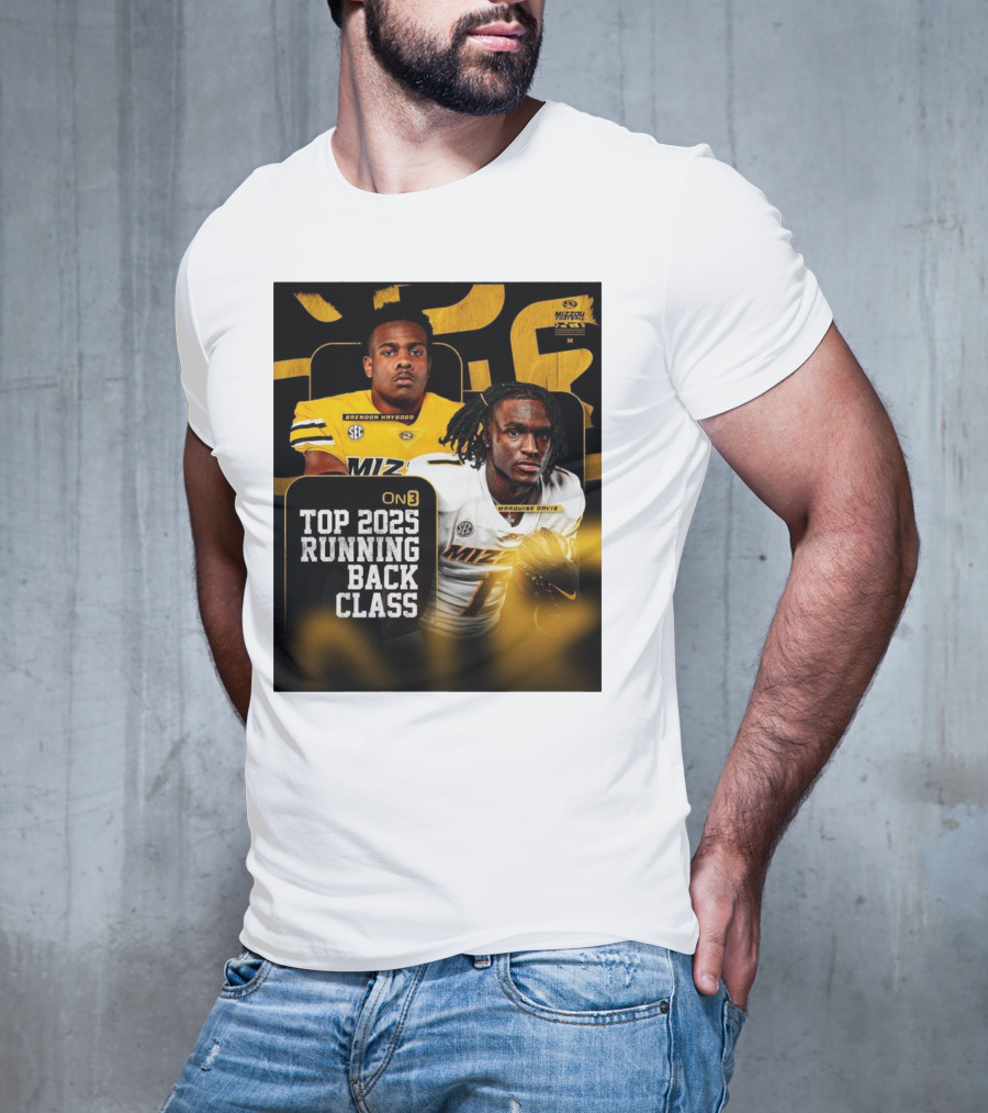 Missouri Football Top 2025 Running Back Class Brendon Haygood Marquise Davis SEC Mizzou T-Shirt