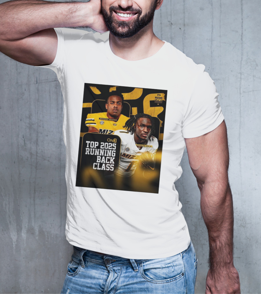 Missouri Football Top 2025 Running Back Class Brendon Haygood Marquise Davis SEC Mizzou T-Shirt