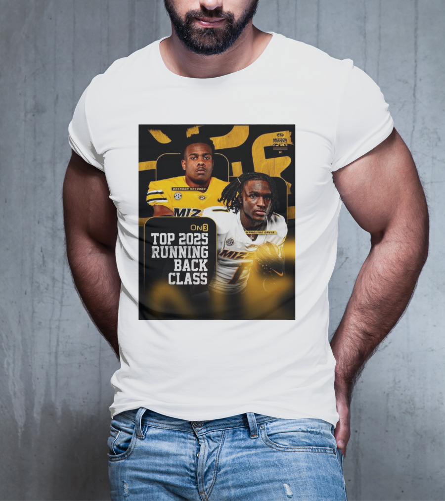 Missouri Football Top 2025 Running Back Class Brendon Haygood Marquise Davis SEC Mizzou T-Shirt