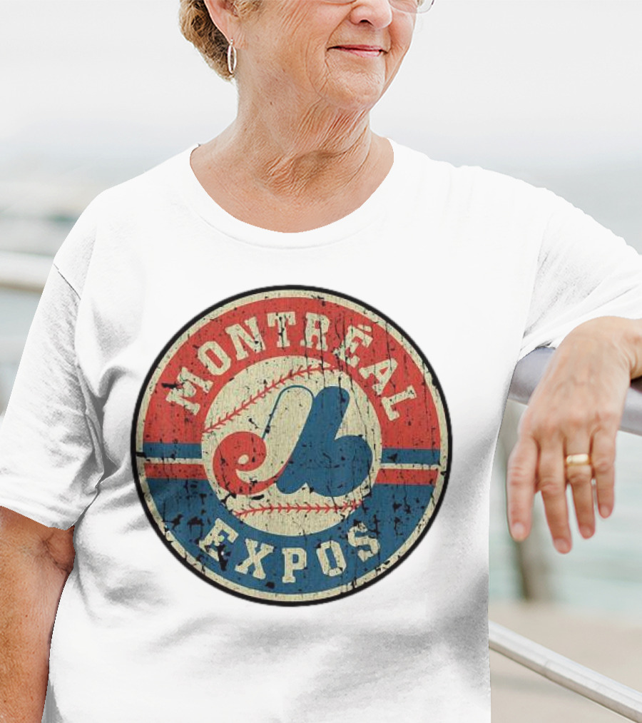 Montreal Expos Vintage Baseball Circle Emblem T-Shirt