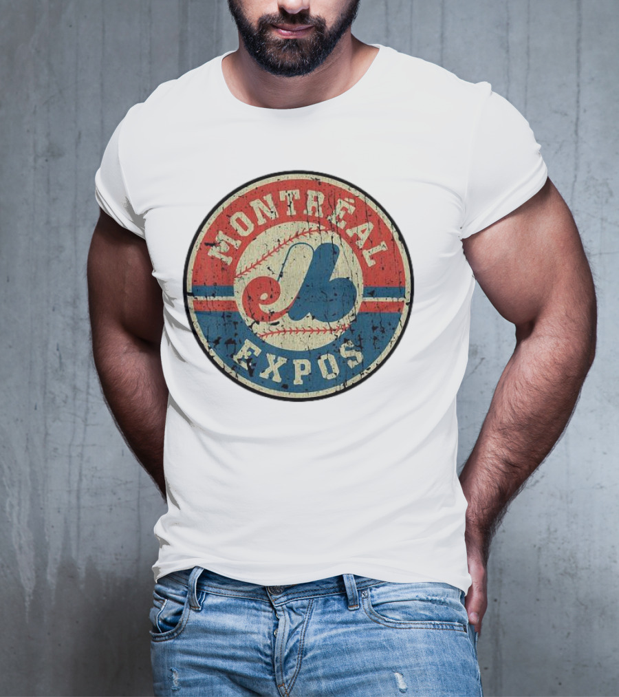 Montreal Expos Vintage Baseball Circle Emblem T-Shirt