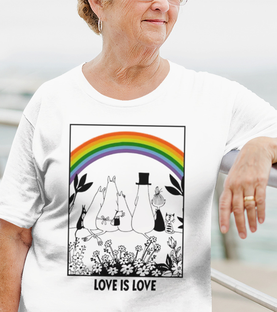 Moomin Rainbow Pride Love Is Love T-Shirt