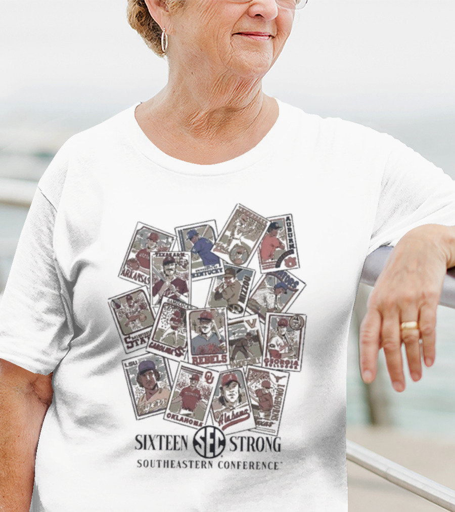 Sister Strong Southeastern Conference Vintage Baseball Cards T-Shirt