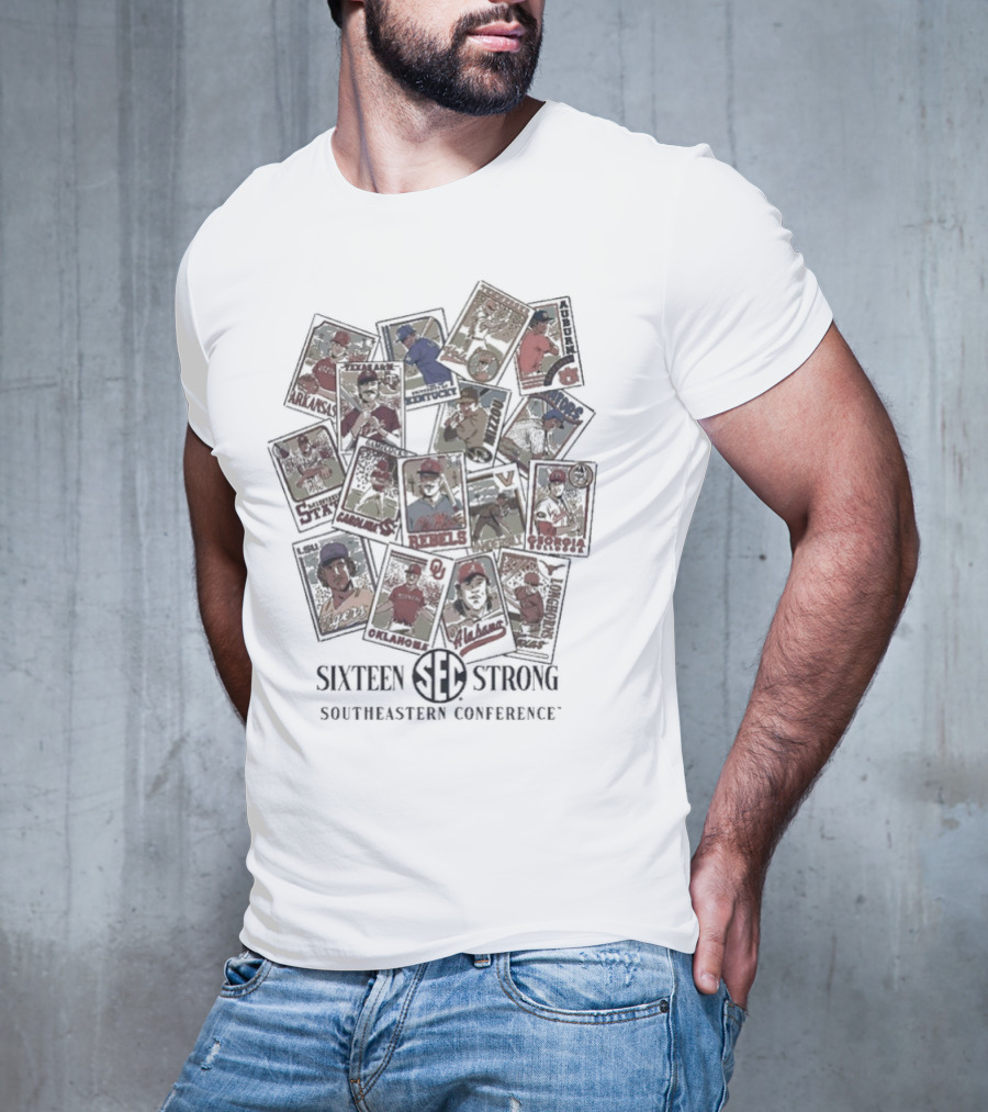 Sister Strong Southeastern Conference Vintage Baseball Cards T-Shirt