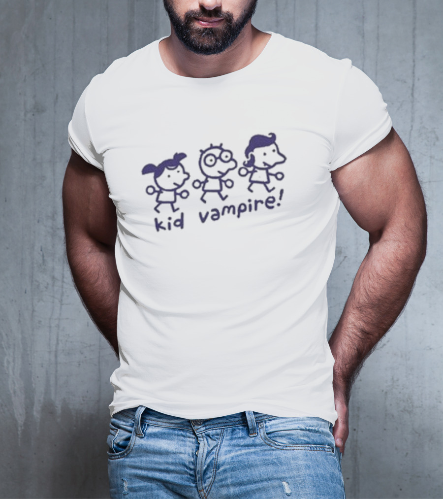 Mummy Joe Kid Vampire Purple Cartoon Characters T-Shirt
