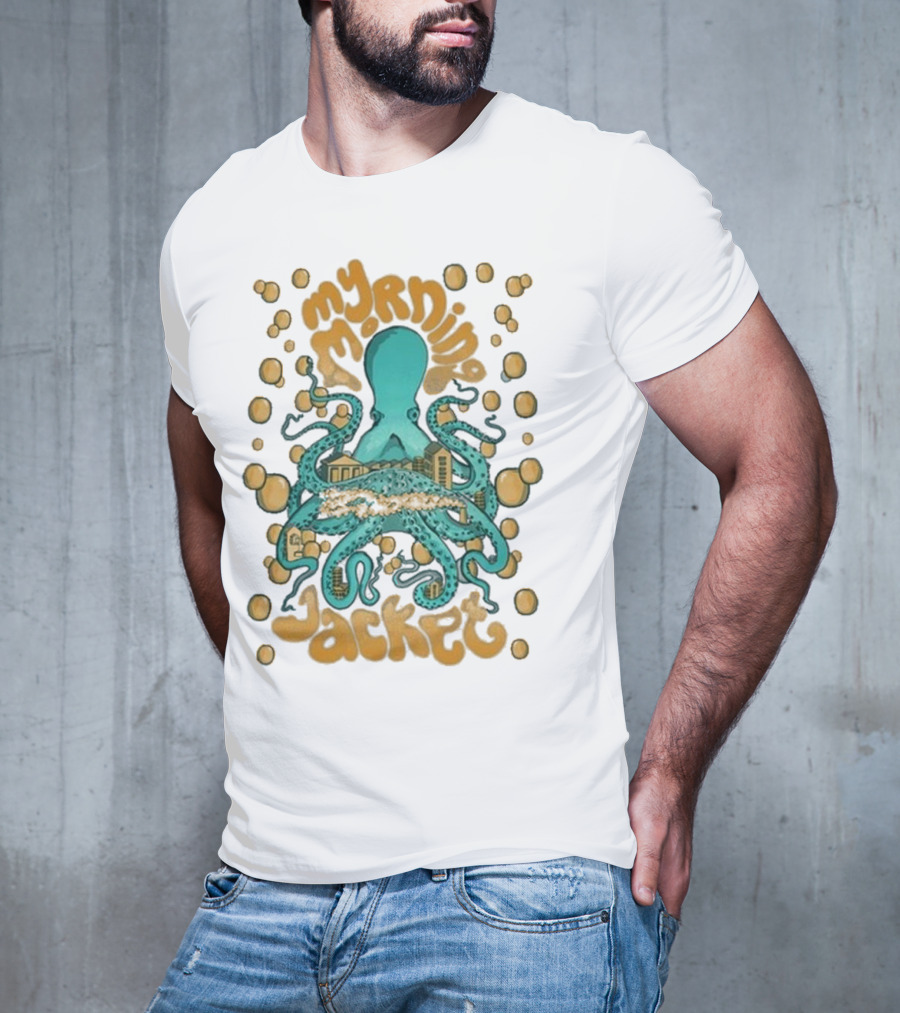 My Morning Jacket Tentacles Octopus And Bubbles T-Shirt