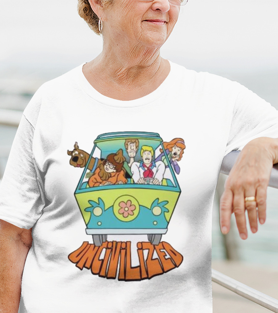 Mystery Machine Scooby-Doo Uncivilized Driving Adventure T-Shirt